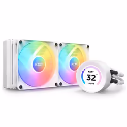 NZXT Kraken Elite 240 RGB, Refroidisseur de liquide tout-en-un, 12 cm, 78,86 cfm, Blanc