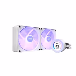 NZXT Kraken Elite 280 RGB, Refroidisseur de liquide tout-en-un, 14 cm, 90,79 cfm, Blanc