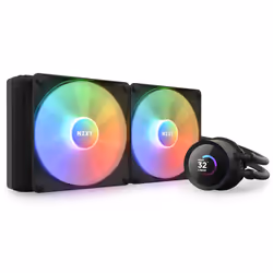 NZXT Kraken 280 RGB, Refroidisseur de liquide tout-en-un, 14 cm, 90,79 cfm, Noir