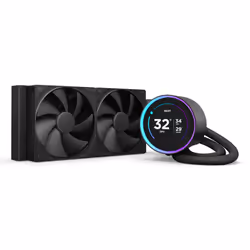 NZXT Kraken Elite 240, Refroidisseur de liquide tout-en-un, 12 cm, 73,47 cfm, Noir