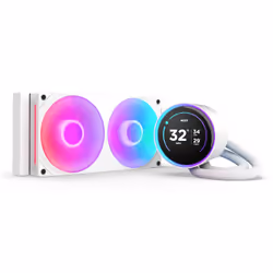 NZXT Kraken Elite 240 RGB, Refroidisseur de liquide tout-en-un, 12 cm, 75,12 cfm, Blanc