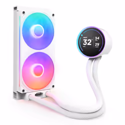 NZXT Kraken Elite 240 RGB Processeur Refroidisseur de liquide tout-en-un 12 cm Blanc 1 pièce(s)
