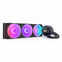 NZXT Kraken Elite 360 RGB, Refroidisseur de liquide tout-en-un, 12 cm, 75,12 cfm, Noir