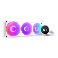 NZXT Kraken Elite 420 RGB Processeur Refroidisseur de liquide tout-en-un 14 cm Blanc 1 pièce(s)
