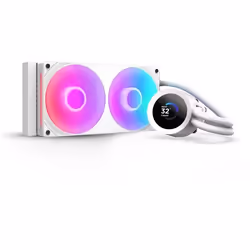 Watercooling - NZXT - RL-KR240-W2 - Kraken Plus 240 RGB - Écran carré 1.54 personnalisable et ventilateurs RGB - Blanc