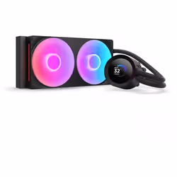 NZXT Kraken Plus RGB 240, Refroidisseur de liquide tout-en-un, 12 cm, Noir
