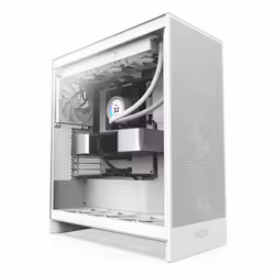 NZXT H7 Flow, Midi Tower, PC, Blanc, ATX, EATX, micro ATX, Mini-ITX, SGCC, Verre trempé, 18,5 cm