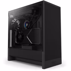 NZXT H5 Flow, Midi Tower, PC, Noir, ATX, EATX, micro ATX, Mini-ITX, SGCC, Verre trempé, Jouer
