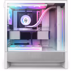 NZXT H5 Flow RGB Midi Tower Blanc