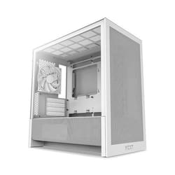 Boitier moyen-tour micro-ATX - NZXT - H3 Flow - Blanc - Airflow remarquable - Support GPU grand format