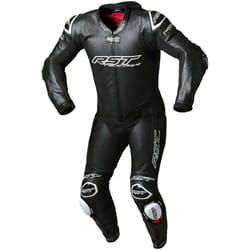 RST V4.1 Evo Kangaroo Airbag One Piece Moto Cuir Costume, noir-blanc, taille XS pour Hommes