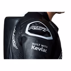RST V4.1 Evo Kangaroo Airbag One Piece Moto Cuir Costume, noir-blanc, taille 3XL pour Hommes