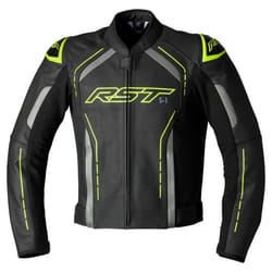 Veste cuir moto RST S1 - noir/jaune - 3XL