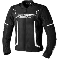 RST Pilot Evo Veste textile de moto, noir-blanc, taille M pour Hommes