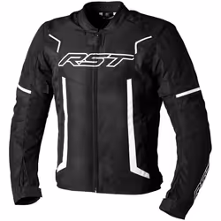 RST Pilot Evo Veste textile de moto, noir-blanc, taille 2XL pour Hommes