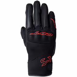 RST S1 Mesh Gants de moto, noir-rouge, taille L pour Hommes
