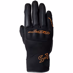 RST S1 Mesh Gants de moto, noir-orange, taille L pour Hommes