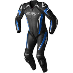 RST Tractech EVO 5 Combinaison en cuir de moto d’une seule pièce, noir-bleu, taille M pour Hommes