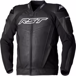 RST Tractech EVO 5 Blouson en cuir de moto, noir, taille S pour Hommes