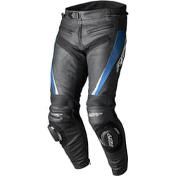 RST Tractech EVO 5 Pantalon de moto en cuir, noir-bleu, taille 2XL pour Hommes