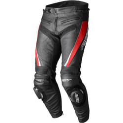 RST Tractech EVO 5 Pantalon de moto en cuir, noir-rouge, taille 2XL pour Hommes
