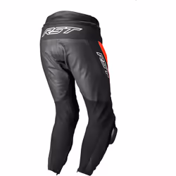 RST Tractech EVO 5 Pantalon de moto en cuir, noir-rouge, taille 2XL pour Hommes