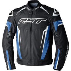 RST Tractech EVO 5 veste textile de moto imperméable, noir-bleu, taille L pour Hommes