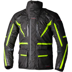 RST Pro Series Paragon 7 Blouson textile de moto, noir-jaune, taille L pour Hommes