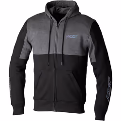RST Team Sweat à capuche zippé, noir-gris, taille L pour Hommes