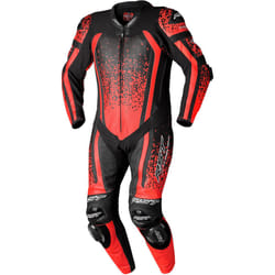 RST Pro Series Evo Airbag Combinaison en cuir de moto d’une seule pièce, noir-rouge, taille XL pour Hommes
