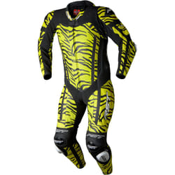 RST Pro Series Evo Airbag Ltd. Tiger Combinaison en cuir de moto d’une seule pièce, noir-jaune, taille 3XL pour Hommes