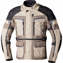RST Pro Series Adventure-Xtreme Blouson textile de moto, noir-beige, taille S pour Hommes