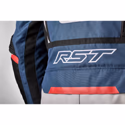 RST Pro Series Adventure-Xtreme Blouson textile de moto, blanc-rouge-bleu, taille L pour Hommes