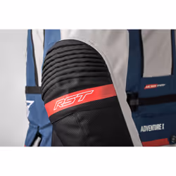 RST Pro Series Adventure-Xtreme Blouson textile de moto, blanc-rouge-bleu, taille 5XL pour Hommes