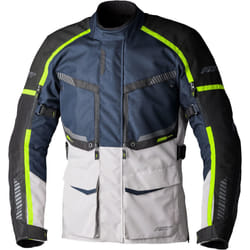 RST Maverick Evo Veste textile de moto, bleu-argent, taille 3XL pour Hommes