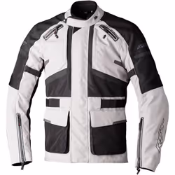 RST Endurance Veste textile de moto, noir-argent, taille XL pour Hommes
