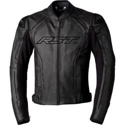 RST S1 Veste en cuir de moto, noir, taille 44 pour Hommes