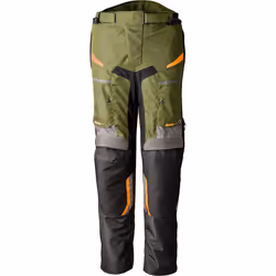 RST Pro Series Maverick Evo Pantalon textile de moto, gris-vert-orange, taille M pour Hommes