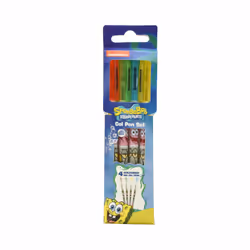 Thumbs Up SpongeBob, Stylos à encre gel avec bouchon, Bleu, Vert, Rouge, Jaune, Chine, 46 mm, 13 mm, 182 mm