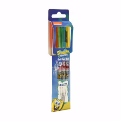 Thumbs Up SpongeBob Stylos à encre gel avec bouchon Bleu, Vert, Rouge, Jaune 4 pièce(s)