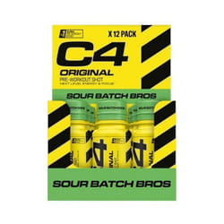 Cellucor - Pre-workout en shot - C4 Original Shots - Sour Batch Bros Pack de 12