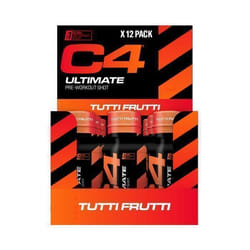 Cellucor - Pre-workout en shot - C4 Ultimate Shots - Tutti-Frutti Pack de 12