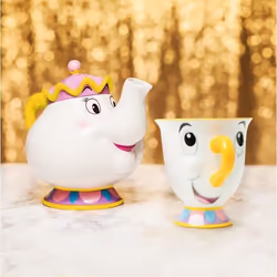 Ensemble théière Mme Samovar - mug Zip Paladone Disney La Belle et La Bête
