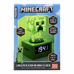 Paladone Creeper Icon Réveil numérique Vert - Vue supplémentaire 4