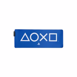 Tapis de bureau Playstation - PALADONE - 30cm x 80cm - LED lumineux - Bleu/Blanc