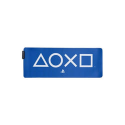 Tapis de bureau Playstation - PALADONE - 30cm x 80cm - LED lumineux - Bleu/Blanc