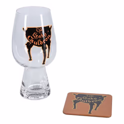Paladone Leaky Cauldron Glass and Coaster Set, Transparent, Verre, 1 pièce(s), 550 ml