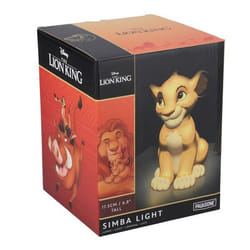Paladone Simba Lampe en forme de 3D – Produit sous licence officielle Le Roi Lion veilleuse Disney pour table de chevet ou