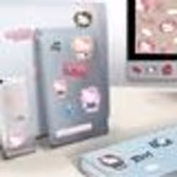 Autocollants Hello Kitty sous licence officielle Puffy Gadget comprenant 32 autocollants 3D en forme de chat de dessin animé