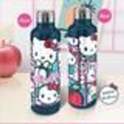 Bouteille deau - PALADONE - HELLO KITTY - Acier inoxydable - 500 ml - Bleu